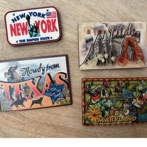 State magnets New York Utah Maryland Texas